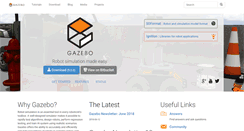Desktop Screenshot of gazebosim.org